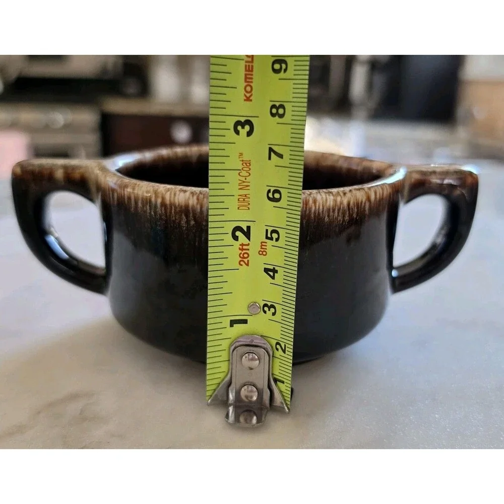 Vintage Pfaltzgraff Gourmet Brown Drip Stoneware Creamer & Sugar Bowl 22 24 USA